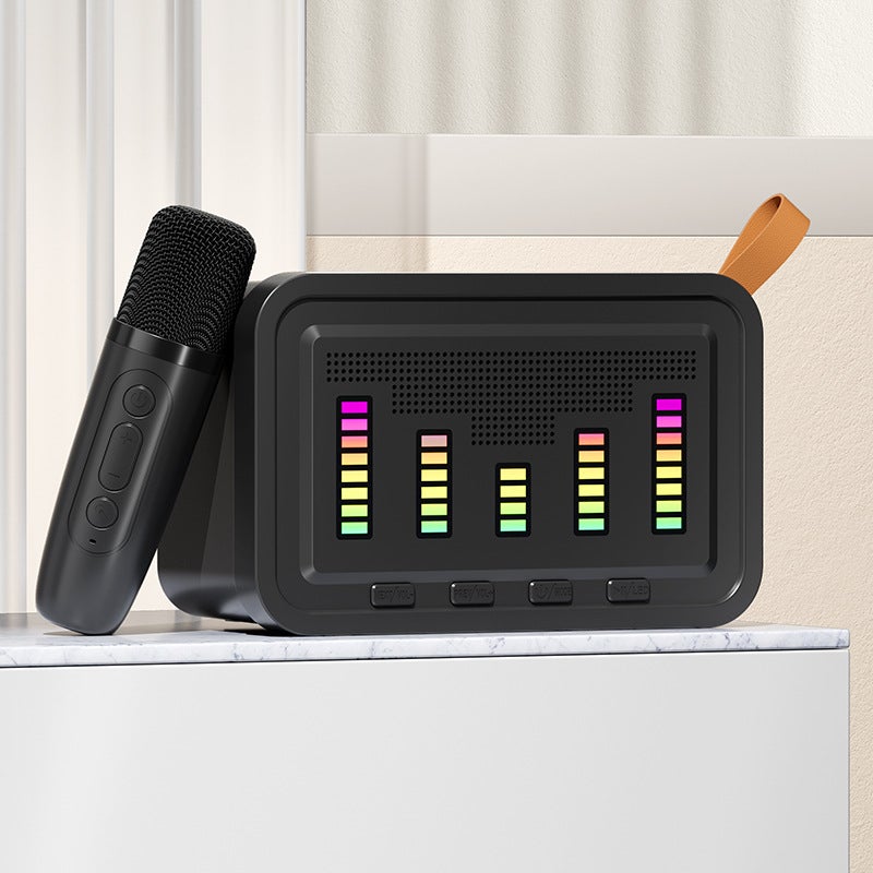 Q6 Wireless Bluetooth Audio Home Colorful Karaoke Microphone Portable Outdoor Speaker Microphone All-In-One Machine - Image 1